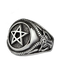 Ring Big Pentagram Edelstahl - vergleichen und günstig kaufen